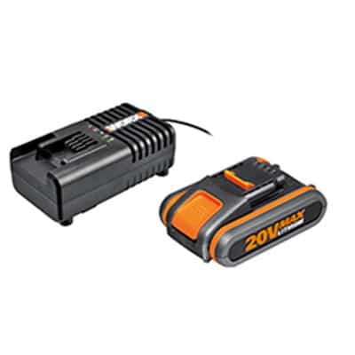 ערכת סוללה 20V 2A ומטען מהיר - WORX - WA3601