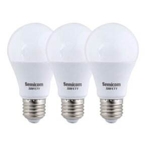 שלישיה לד DL 12W E27 A60 SAFETY מקט - SE-3XNA6012/DL
