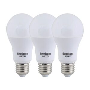 שלישיה לד DL 15W E27 A60 SAFETY מקט - SE-3XNA6015/DL