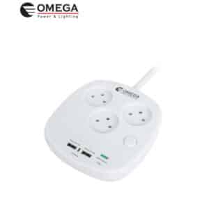 מטען USB שולחני + מפצל OMEGA