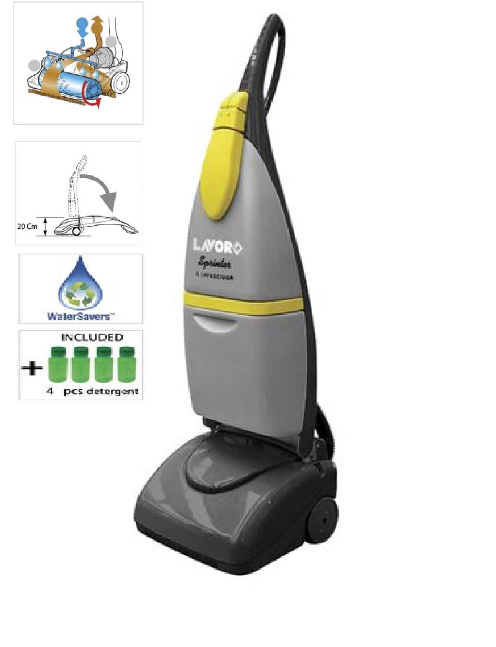 מכונת קרצוף Lavor Sprinter שוטף+מייבש מקצועי