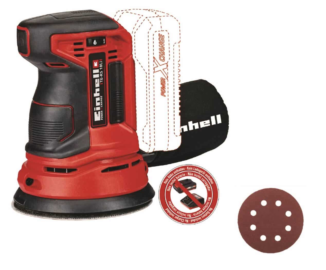 מלטשת Einhell TE-RS 18 LI SOLO גוף