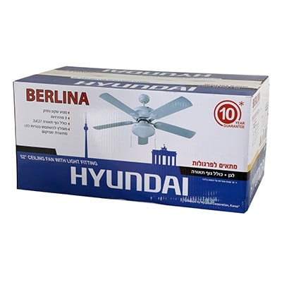 מאוורר תקרה “BERLINA 52 לבן
