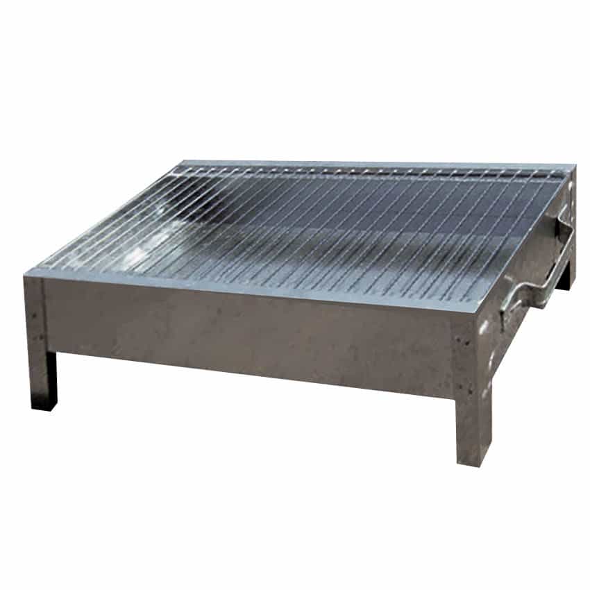 מנגל פח מגולוון+רשת 24/39 ס"מ CAMPTOWN