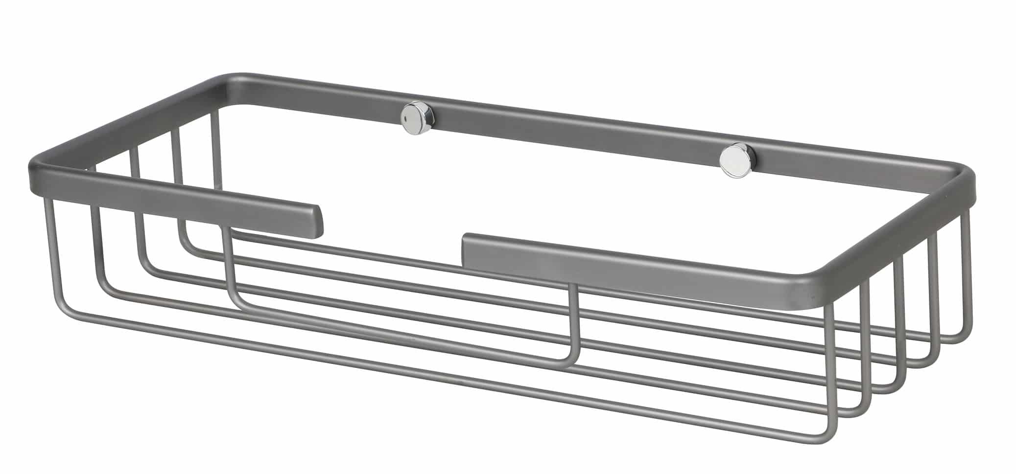 מדף מלבני רחב חד קומתי אלומיניום אפור דגם גל