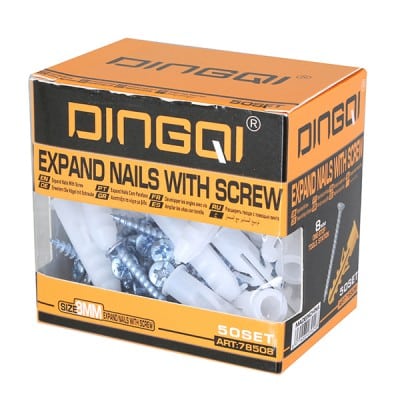 5 חבילות ערכת בורג 8 מ”מ ודיבל 50 יחידות – DINGQI