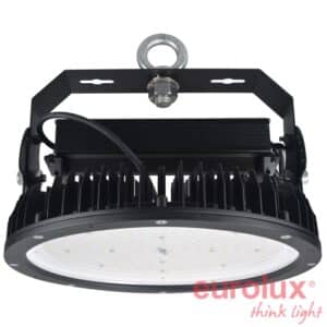 פנס לגידול צמחים 200W לד 320ממ עגול שחור