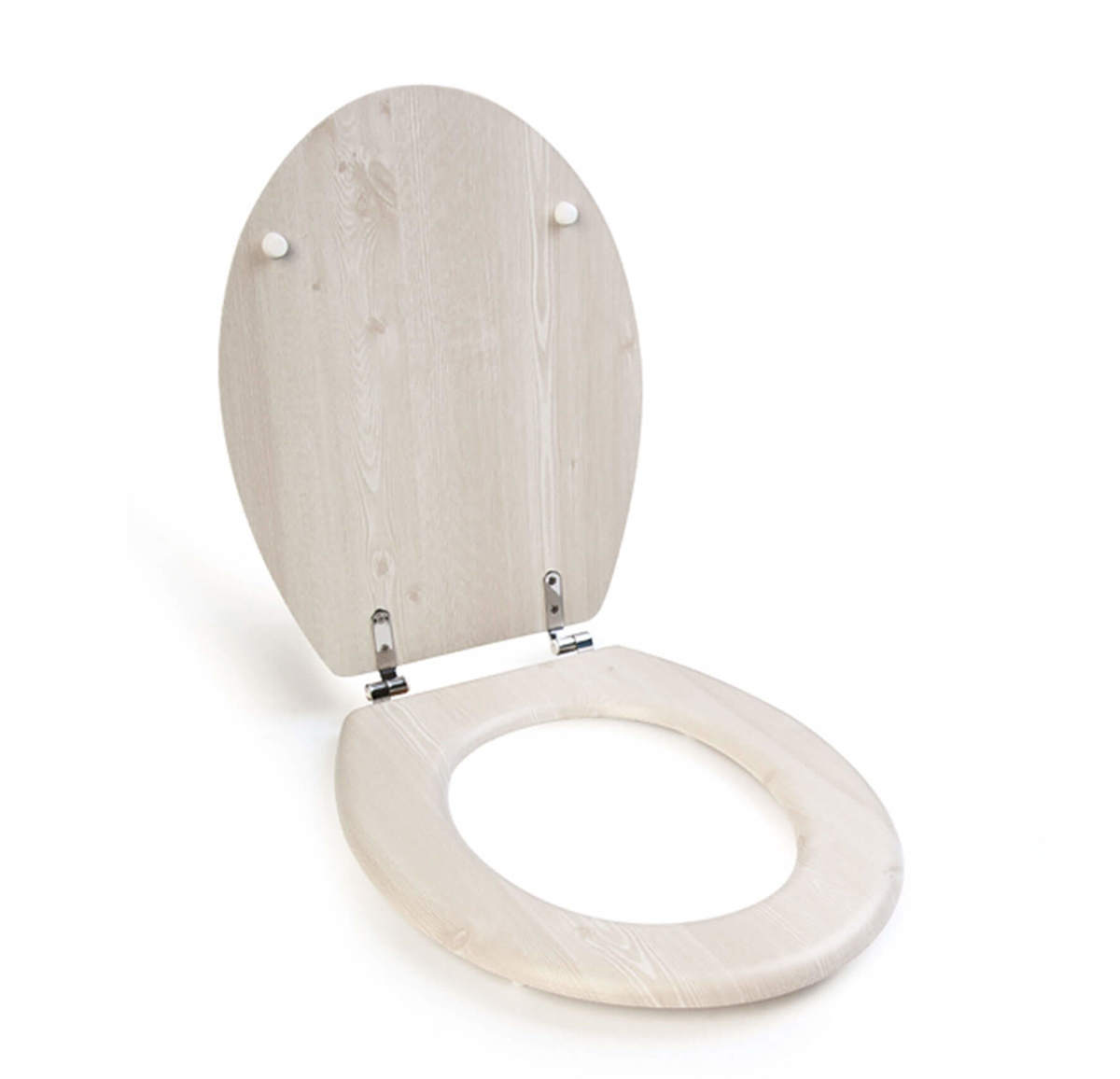 מושב אסלה MDF לבן פרקט