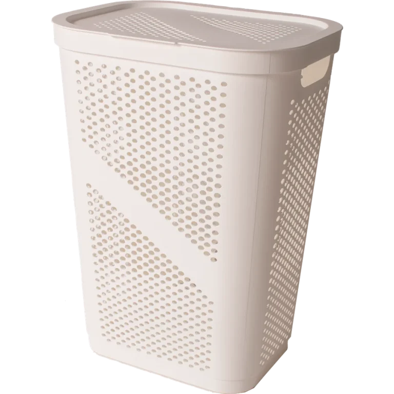 סל כביסה 60 ליטר עם מכסה - פטיש ומסמר