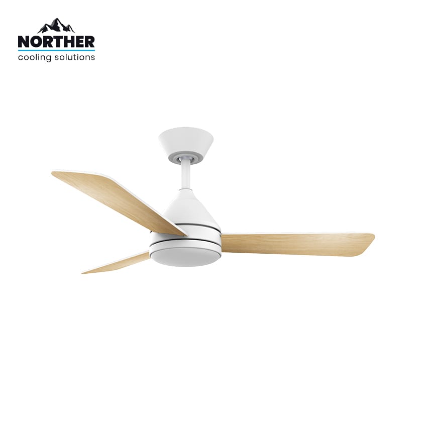 Norther מאוורר תקרה 42″ דגם YOUNG | מנוע DC שקט | שלט | תאורת LED גוון משתנה