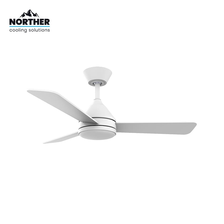 Norther מאוורר תקרה 42″ דגם YOUNG | מנוע DC שקט | שלט | תאורת LED גוון משתנה - פטיש ומסמר