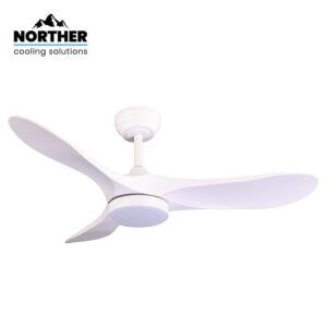 Norther מאוורר תקרה 42″ דגם YORK | מנוע DC שקט | שלט | תאורת LED גוון משתנה - פטיש ומסמר