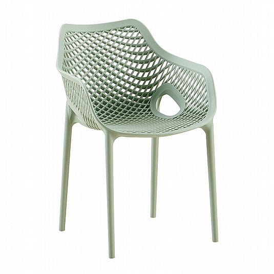 רביעיית כיסאות דגם רני רשת וידיות – צבע פיסטוק - פטיש ומסמר