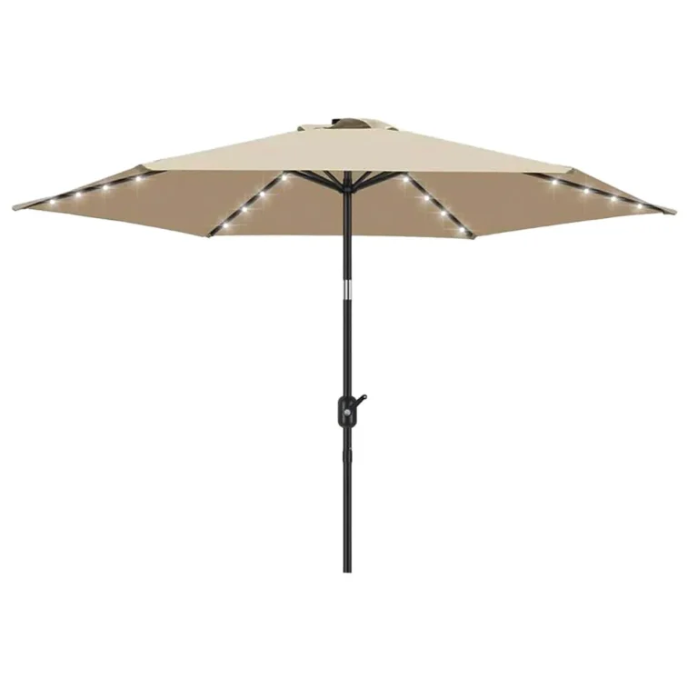 שמשיית מוט אמצע 3 מטר עם תאורת לד סולארית - פטיש ומסמר