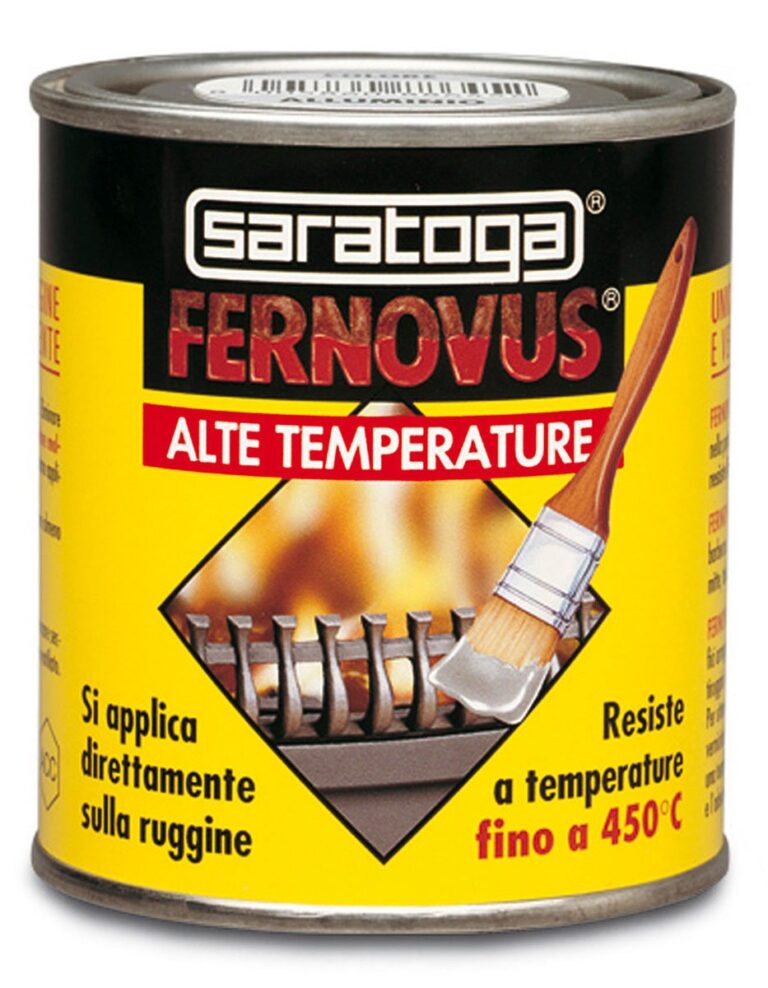 מיכל צבע מגן SARATOGA Fernovus H.T דגם שחור 250 מ"ל מק"ט 88.645.002 - צבע אנטי חלודה עם מרקם ג'ל שאינו נוטף ונוסחה ללא כרום ועופרת