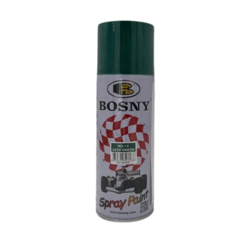 ספריי צבע BOSNY B100 ירוק כהה 400 מ"ל איכות פרימיום מ-100% אקריל ט