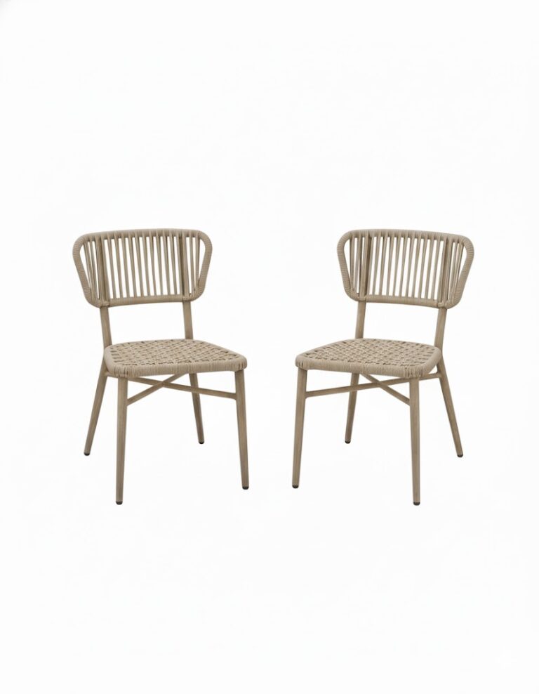 סט ריהוט גן יוקרתי עם שולחן זכוכית ראטן Roxi מבית רויאל (העתק) - פטיש ומסמר