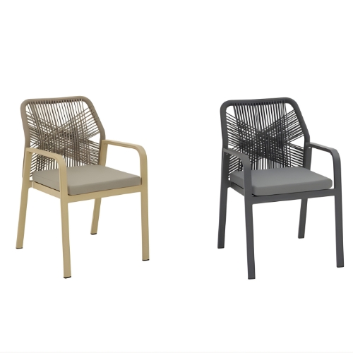 כיסא גן אלומיניום ATLAS בעיצוב קלוע - פטיש ומסמר