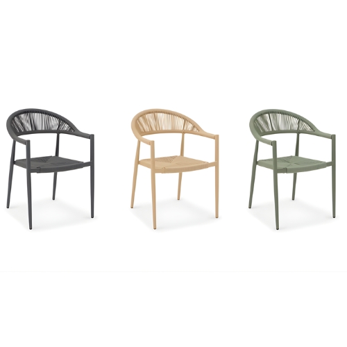 כיסא גן אלומיניום COMPASS בעיצוב קלוע (העתק) - פטיש ומסמר