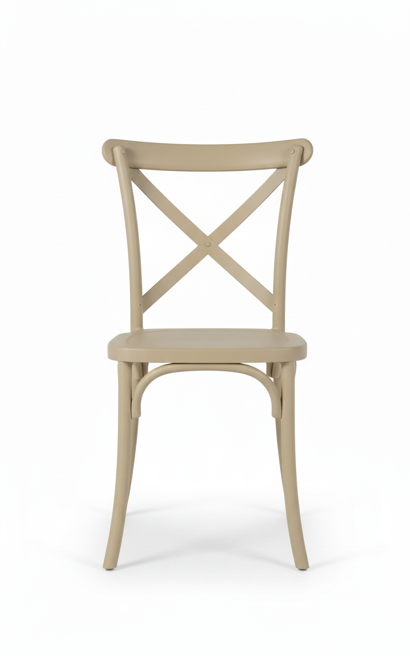 רביעיית כיסאות פלסטיק יצוק גב X ירוק (העתק) - פטיש ומסמר