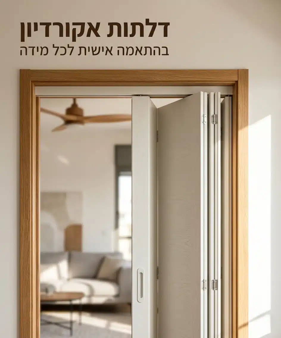 באנר דלת אקורדיון פטיש ומסמר