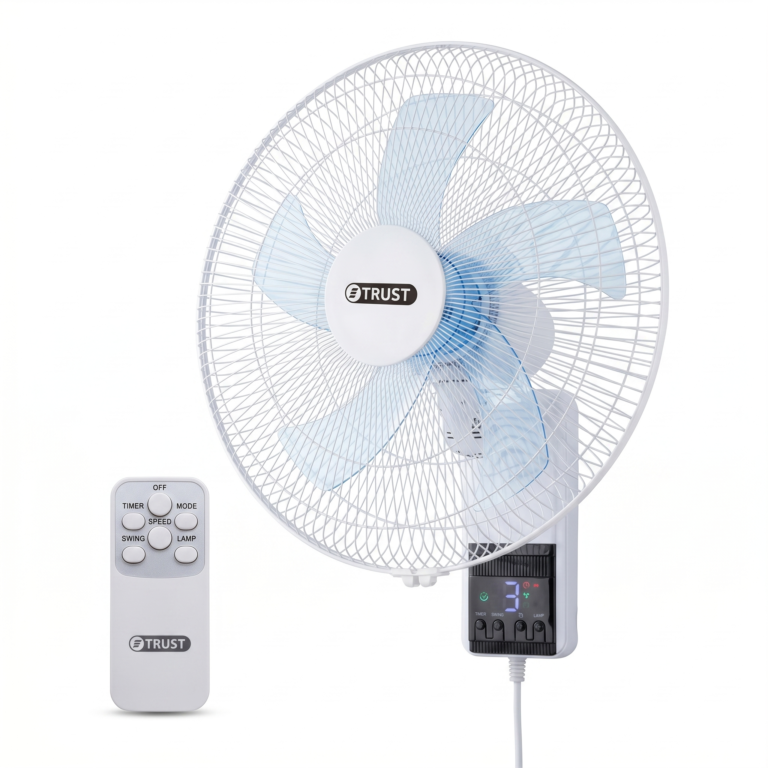 מאוורר קיר 18 אינץ' עם שלט WindTouch דגם 235-02515 | TRUST - פטיש ומסמר