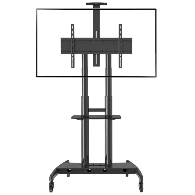 סטנד טלוויזיה נייד עם גלגלים מקצועי SMITH למסכי LED/LCD במידות 32"-65" - פטיש ומסמר
