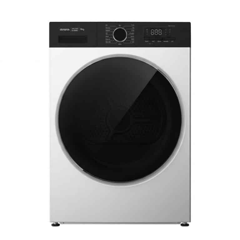 מייבש כביסה 9 ק"ג משאבת חום Heat Pump דגם AI-009W מבית AIWA (לבן) - פטיש ומסמר