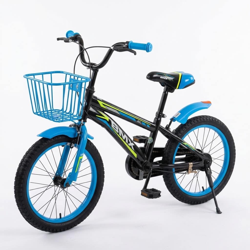 אופני ילדים BMX EXTREME בצבע כחול שחור במגוון מידות 12, 14, 16, 18 ו-20 אינץ' - פטיש ומסמר
