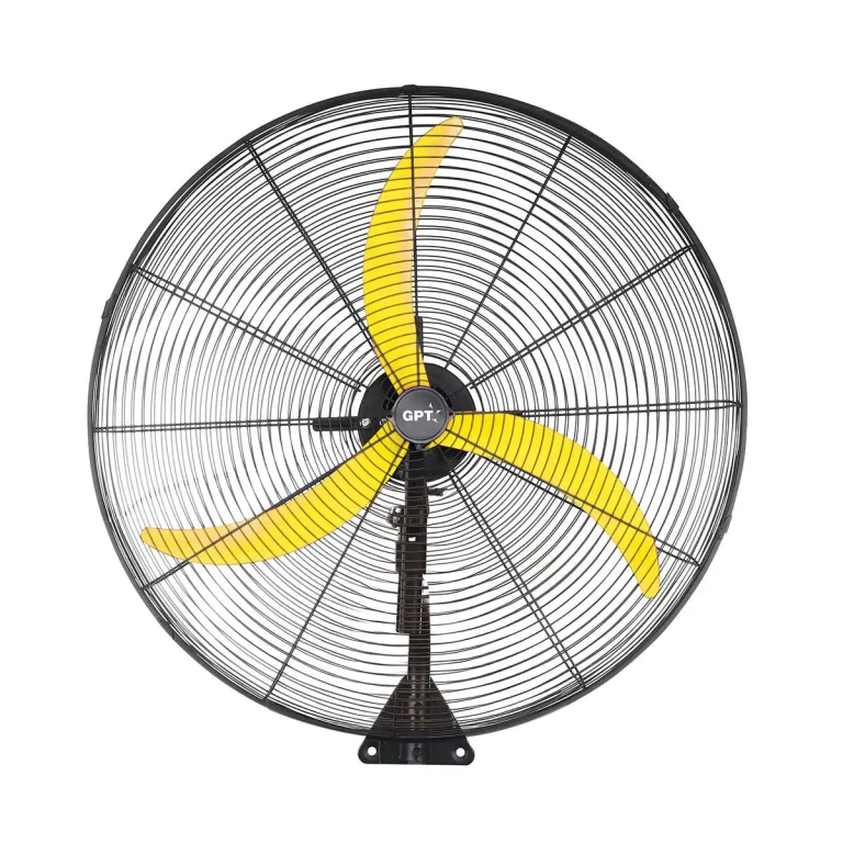 מאוורר קיר תעשייתי 26 אינץ' מבית GPT בהספק 110W עם 3 דרגות מהירות ומנגנון הטיה - פטיש ומסמר
