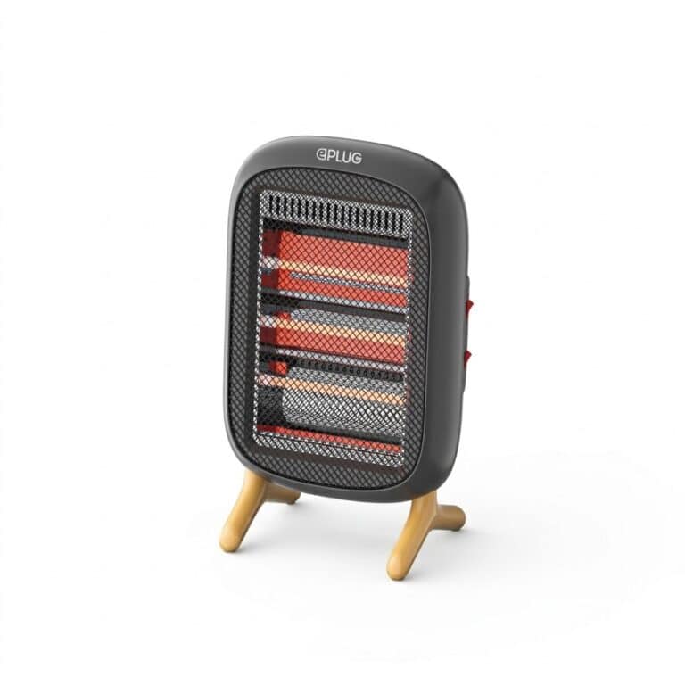 תנור חימום הלוגן ביתי 1200W עם 3 גופי חימום מבית ePLUG דגם 285-18112 - פטיש ומסמר