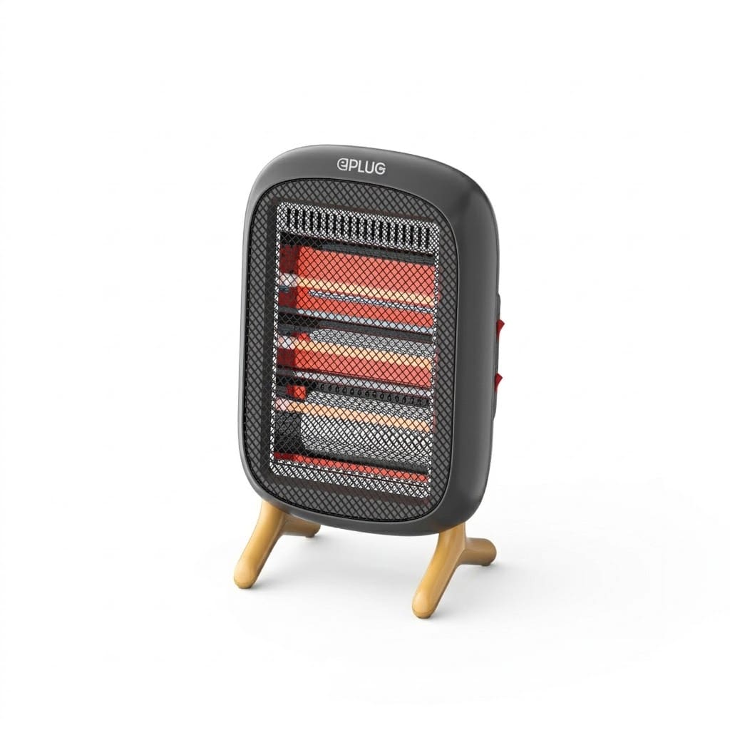 תנור חימום הלוגן ביתי 1200W עם 3 גופי חימום מבית ePLUG דגם 285-18112 - פטיש ומסמר